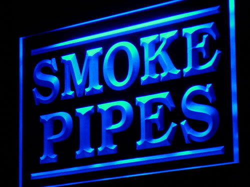 Smoke Pipes Shop Display Adv neon Light Sign